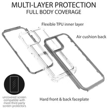 Load image into Gallery viewer, Apple iPhone 13 Pro Clear Case - Full Body Tough Military Grade Shockproof Phone Cover