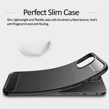 Load image into Gallery viewer, Apple iPhone 13 Mini Slim Soft Flexible Carbon Fiber Brush Metal Style TPU Case