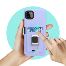 Load image into Gallery viewer, Samsung Galaxy A22 5G Case with Metal Ring - Card Series