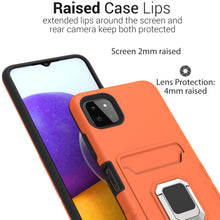 Load image into Gallery viewer, Samsung Galaxy A22 5G Case with Metal Ring - Card Series