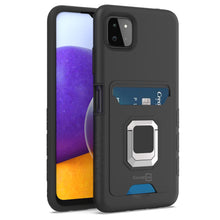 Load image into Gallery viewer, Samsung Galaxy A22 5G Case with Metal Ring - Card Series
