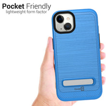 Load image into Gallery viewer, Apple iPhone 13 Case - Metal Kickstand Hybrid Phone Cover - SleekStand Series