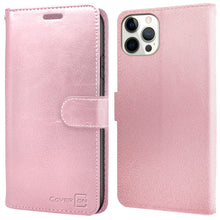 Load image into Gallery viewer, Apple iPhone 13 Pro Max Wallet Case - RFID Blocking Leather Folio Phone Pouch - CarryALL Series