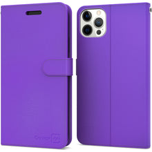 Load image into Gallery viewer, Apple iPhone 13 Pro Max Wallet Case - RFID Blocking Leather Folio Phone Pouch - CarryALL Series