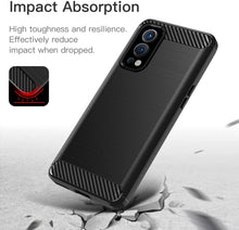 Load image into Gallery viewer, OnePlus Nord 2 5G Slim Soft Flexible Carbon Fiber Brush Metal Style TPU Case