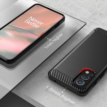 Load image into Gallery viewer, OnePlus Nord 2 5G Slim Soft Flexible Carbon Fiber Brush Metal Style TPU Case