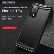 Load image into Gallery viewer, OnePlus Nord 2 5G Slim Soft Flexible Carbon Fiber Brush Metal Style TPU Case