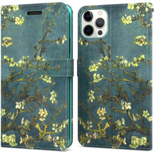 Load image into Gallery viewer, Apple iPhone 13 Pro Wallet Case - RFID Blocking Leather Folio Phone Pouch - CarryALL Series