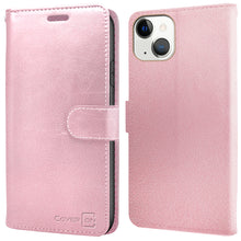 Load image into Gallery viewer, Apple iPhone 13 Mini Wallet Case - RFID Blocking Leather Folio Phone Pouch - CarryALL Series