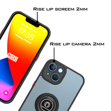 Load image into Gallery viewer, Apple iPhone 14 Ring Case Clear Tinted Back Phone Cover