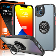 Load image into Gallery viewer, Apple iPhone 14 Ring Case Clear Tinted Back Phone Cover