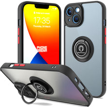 Load image into Gallery viewer, Apple iPhone 14 Ring Case Clear Tinted Back Phone Cover