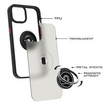 Load image into Gallery viewer, Apple iPhone 13 Mini Case - Clear Tinted Metal Ring Phone Cover - Dynamic Series