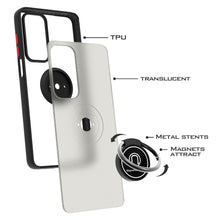 Load image into Gallery viewer, Motorola Edge 2021 Case - Clear Tinted Metal Ring Phone Cover - Dynamic Series