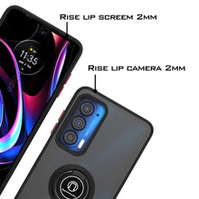 Load image into Gallery viewer, Motorola Edge 2021 Case - Clear Tinted Metal Ring Phone Cover - Dynamic Series