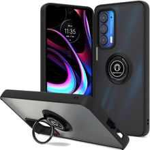 Load image into Gallery viewer, Motorola Edge 2021 Case - Clear Tinted Metal Ring Phone Cover - Dynamic Series