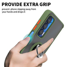 Load image into Gallery viewer, Motorola Edge 2021 Case - Clear Tinted Metal Ring Phone Cover - Dynamic Series