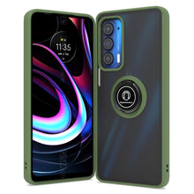 Load image into Gallery viewer, Motorola Edge 2021 Case - Clear Tinted Metal Ring Phone Cover - Dynamic Series
