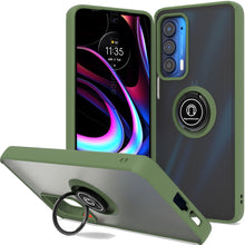Load image into Gallery viewer, Motorola Edge 2021 Case - Clear Tinted Metal Ring Phone Cover - Dynamic Series