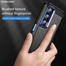 Load image into Gallery viewer, Motorola Edge 2021 Slim Soft Flexible Carbon Fiber Brush Metal Style TPU Case