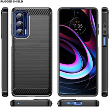 Load image into Gallery viewer, Motorola Edge 2021 Slim Soft Flexible Carbon Fiber Brush Metal Style TPU Case