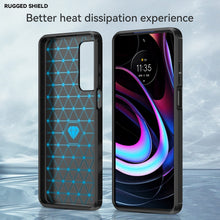 Load image into Gallery viewer, Motorola Edge 2021 Slim Soft Flexible Carbon Fiber Brush Metal Style TPU Case