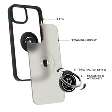 Load image into Gallery viewer, Apple iPhone 13 Pro Case - Clear Tinted Metal Ring Phone Cover - Dynamic Series