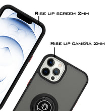 Load image into Gallery viewer, Apple iPhone 13 Pro Max Case - Clear Tinted Metal Ring Phone Cover - Dynamic Series