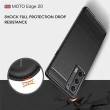 Load image into Gallery viewer, Motorola Edge 20 Slim Soft Flexible Carbon Fiber Brush Metal Style TPU Case