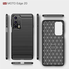 Load image into Gallery viewer, Motorola Edge 20 Slim Soft Flexible Carbon Fiber Brush Metal Style TPU Case
