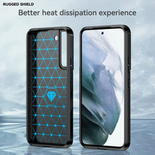 Load image into Gallery viewer, Samsung Galaxy S22 Plus Slim Soft Flexible Carbon Fiber Brush Metal Style TPU Case