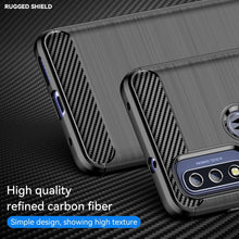 Load image into Gallery viewer, Motorola Moto G Pure Slim Soft Flexible Carbon Fiber Brush Metal Style TPU Case