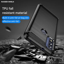 Load image into Gallery viewer, Motorola Moto G Pure Slim Soft Flexible Carbon Fiber Brush Metal Style TPU Case