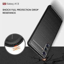 Load image into Gallery viewer, Samsung Galaxy A04S / Galaxy A13 5G Case Slim TPU Phone Cover w/ Carbon Fiber