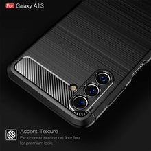 Load image into Gallery viewer, Samsung Galaxy A04S / Galaxy A13 5G Case Slim TPU Phone Cover w/ Carbon Fiber