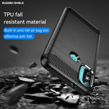 Load image into Gallery viewer, Motorola Moto E20 Slim Soft Flexible Carbon Fiber Brush Metal Style TPU Case