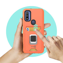 Load image into Gallery viewer, Motorola Moto G Power 2022 Case with Metal Ring - Card Series