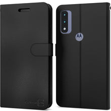 Load image into Gallery viewer, Motorola Moto G Pure Wallet Case - RFID Blocking Leather Folio Phone Pouch - CarryALL Series
