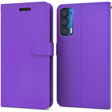 Load image into Gallery viewer, Motorola Edge 2021 Wallet Case - RFID Blocking Leather Folio Phone Pouch - CarryALL Series