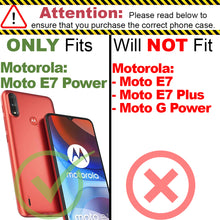 Load image into Gallery viewer, Motorola Moto E7 Power Wallet Case - RFID Blocking Leather Folio Phone Pouch - CarryALL Series