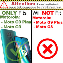 Load image into Gallery viewer, Motorola Moto G9 / Moto G9 Play Wallet Case - RFID Blocking Leather Folio Phone Pouch - CarryALL Series