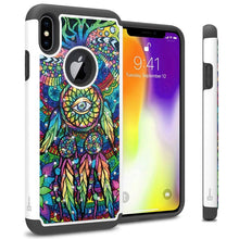 Load image into Gallery viewer, iPhone XS Max Case - Rhinestone Bling Hybrid Phone Cover - Aurora Series
