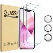 Load image into Gallery viewer, iPhone 14 Pro Screen Protector Tempered Glass And Camera Lens Cover