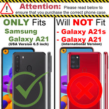 Load image into Gallery viewer, Samsung Galaxy A21 Case - Heavy Duty Shockproof Clear Phone Cover - EOS Series