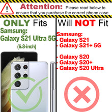 Load image into Gallery viewer, Samsung Galaxy S21 Ultra Case - Metal Kickstand Hybrid Phone Cover - SleekStand Series