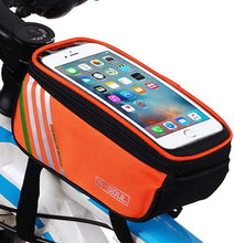 Load image into Gallery viewer, Bike Phone Mount Bag, Cycling Waterproof Front Frame Top Tube Handlebar Touch Screen Holder Bicycle Pouch Case