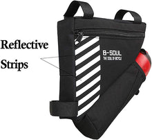 Load image into Gallery viewer, Bike Bag with Water Bottle Holder, Sport Cycling Frame Storage Bag Bicycle Pouch Triangle Saddle Strap-On Cup Handlebar Accessories Pack for Road Mountain