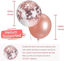 Load image into Gallery viewer, Corelife Rose Gold Birthday Party Decoration 40pcs Set Happy Birthday Confetti Balloons Women Girl Sweet sixteen Foil Fringe backdrop Curtain