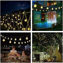 Load image into Gallery viewer, CoreLife 40FT 100 LED Crystal Globe Solar Powered String Lights Outdoor Waterproof Indoor Decorative 8 Modes Patio Party - Warm White