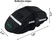 Load image into Gallery viewer, CoreLife Bicyle Saddle Bike Bag Under Seat Pouch Water Resistance Cycling Wedge Pack Accessories Storage Pannier - Black